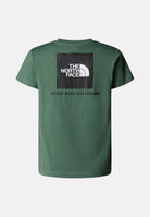 THE NORTH FACE T-shirt a manica corta Redbox verde per bambino e bambina NF0A89VTHCH1  THE NORTH FACE 