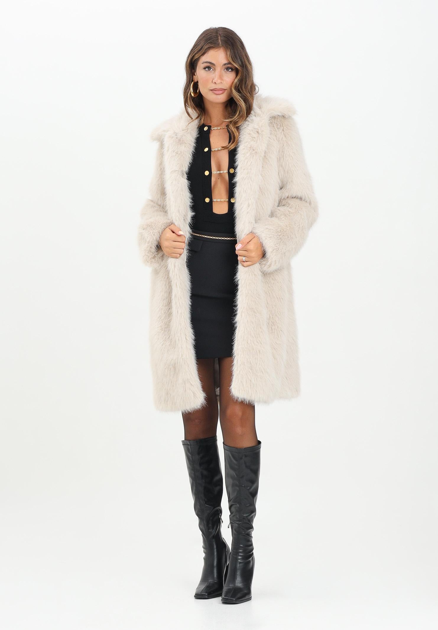 BOMBOOGIE Pelliccia panna da donna CW9192FRL5 180 BOMBOOGIE 