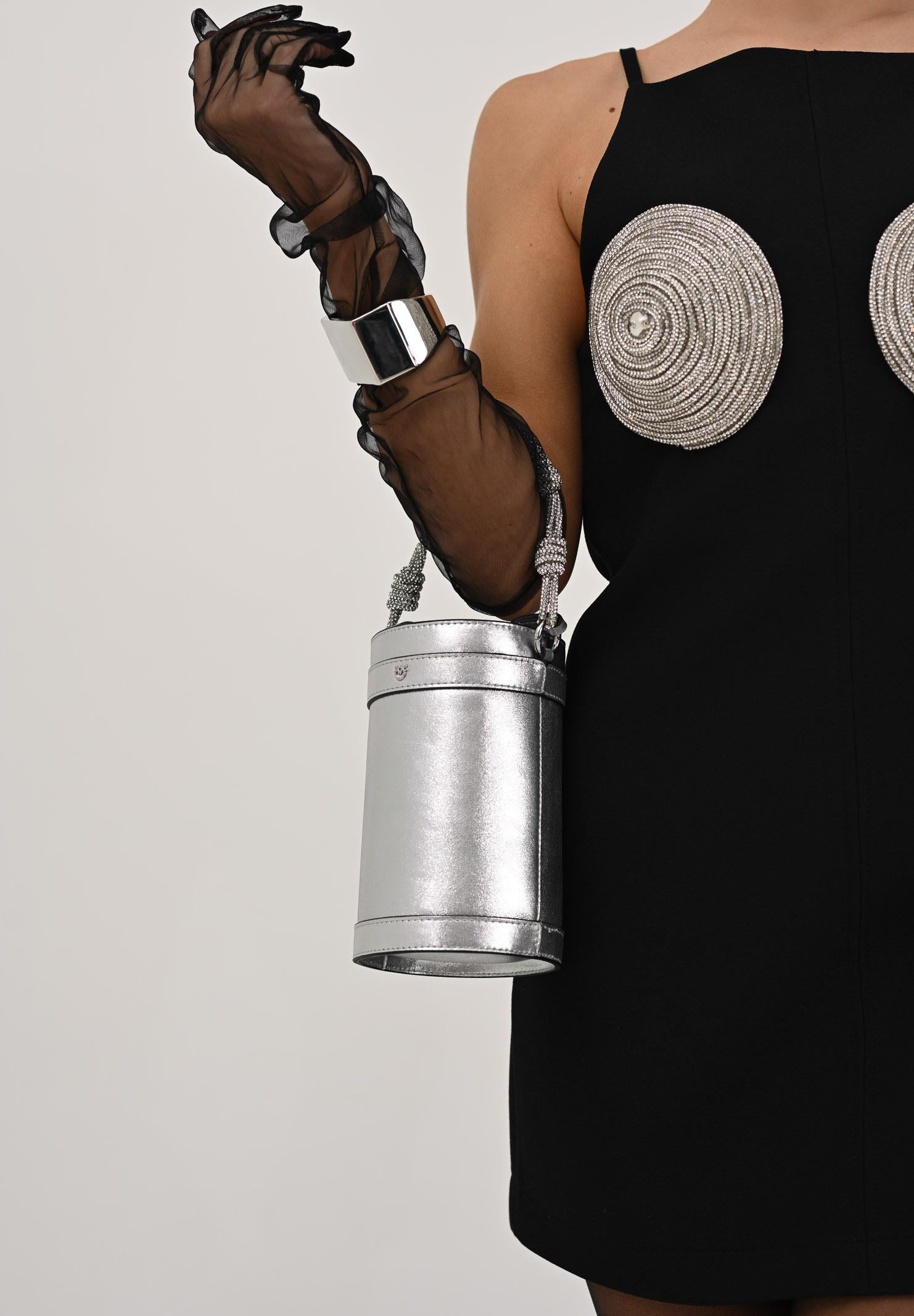 PINKO Mini bucket argento da donna 105910A291 ZZFN PINKO 