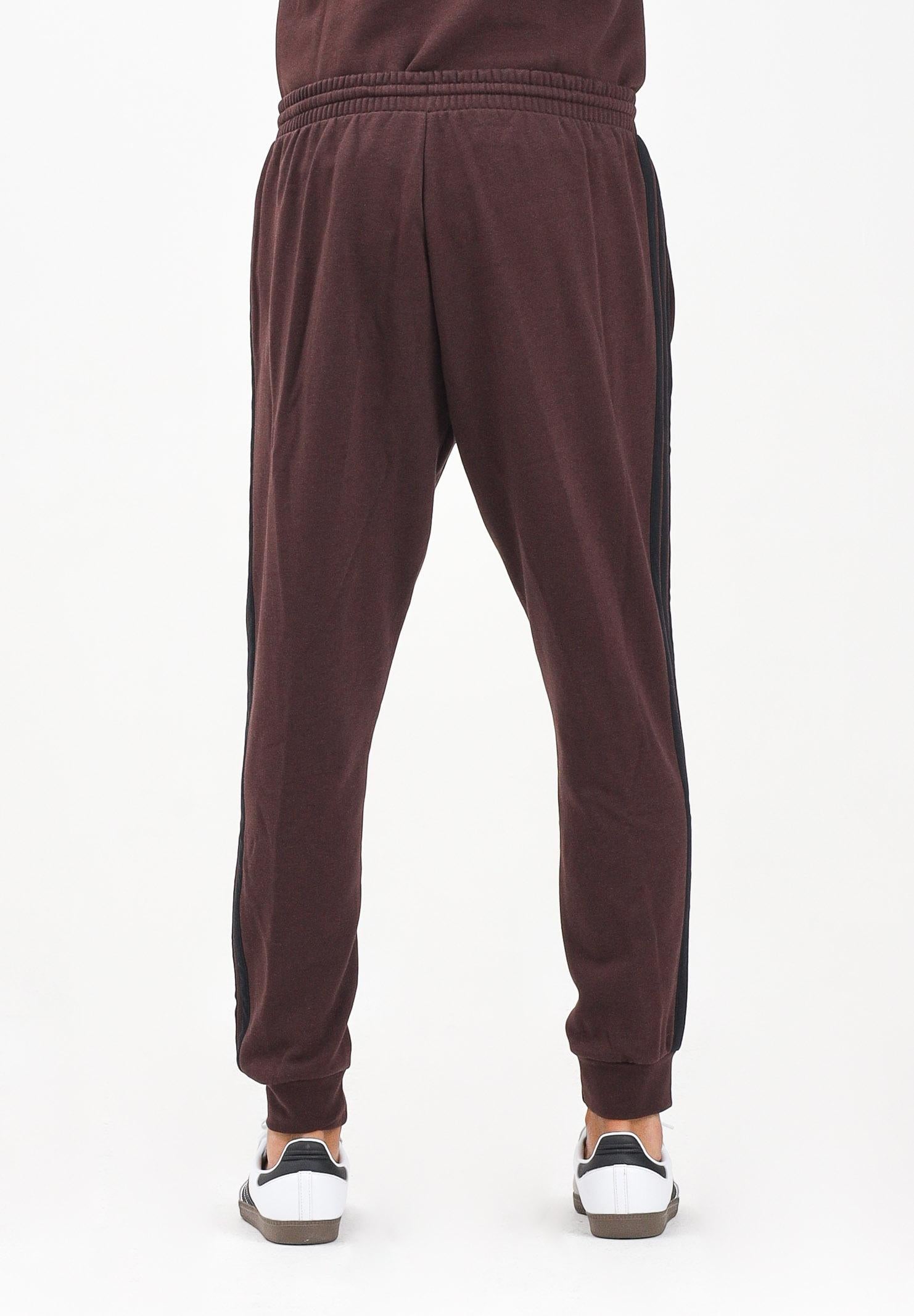 ADIDAS PERFORMANCE Pantalone sportivo Essentials 3-Stripes Fleece marrone da uomo JX0749  ADIDAS PERFORMANCE 