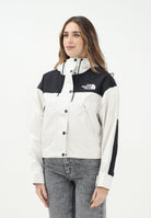 THE NORTH FACE Giacca a vento Mountain Mono nera e panna da donna NF0A8BCHROU1  THE NORTH FACE 