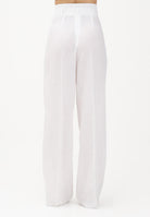 MAX MARA Pantalone MSTMATERIA in lino bianco da donna 2616131092600 002 MAX MARA 