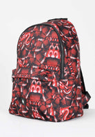 MARCELO BURLON COUNTY OF MILAN Zaino rosso per uomo e donna in tessuto tecnico con stampa all-over COMAF250112 . MARCELO BURLON COUNTY OF MILAN 