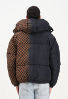 SPRAYGROUND Piumino GREY CHECK DOWN nero e marrone per uomo e donna SP902BLK . SPRAYGROUND 