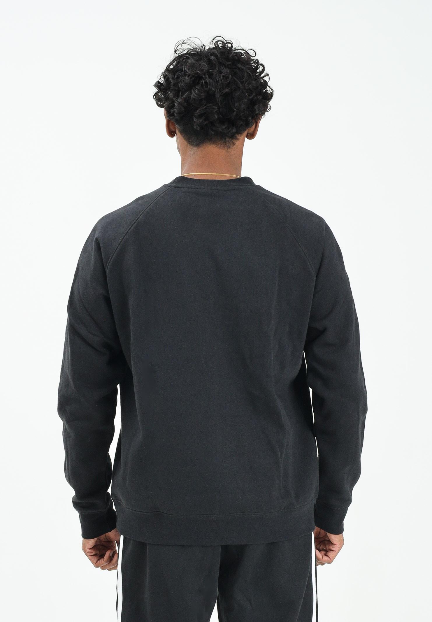 ADIDAS ORIGINALS Felpa girocollo Adicolor Classics 3-Stripes nera da uomo IM2087  ADIDAS ORIGINALS 