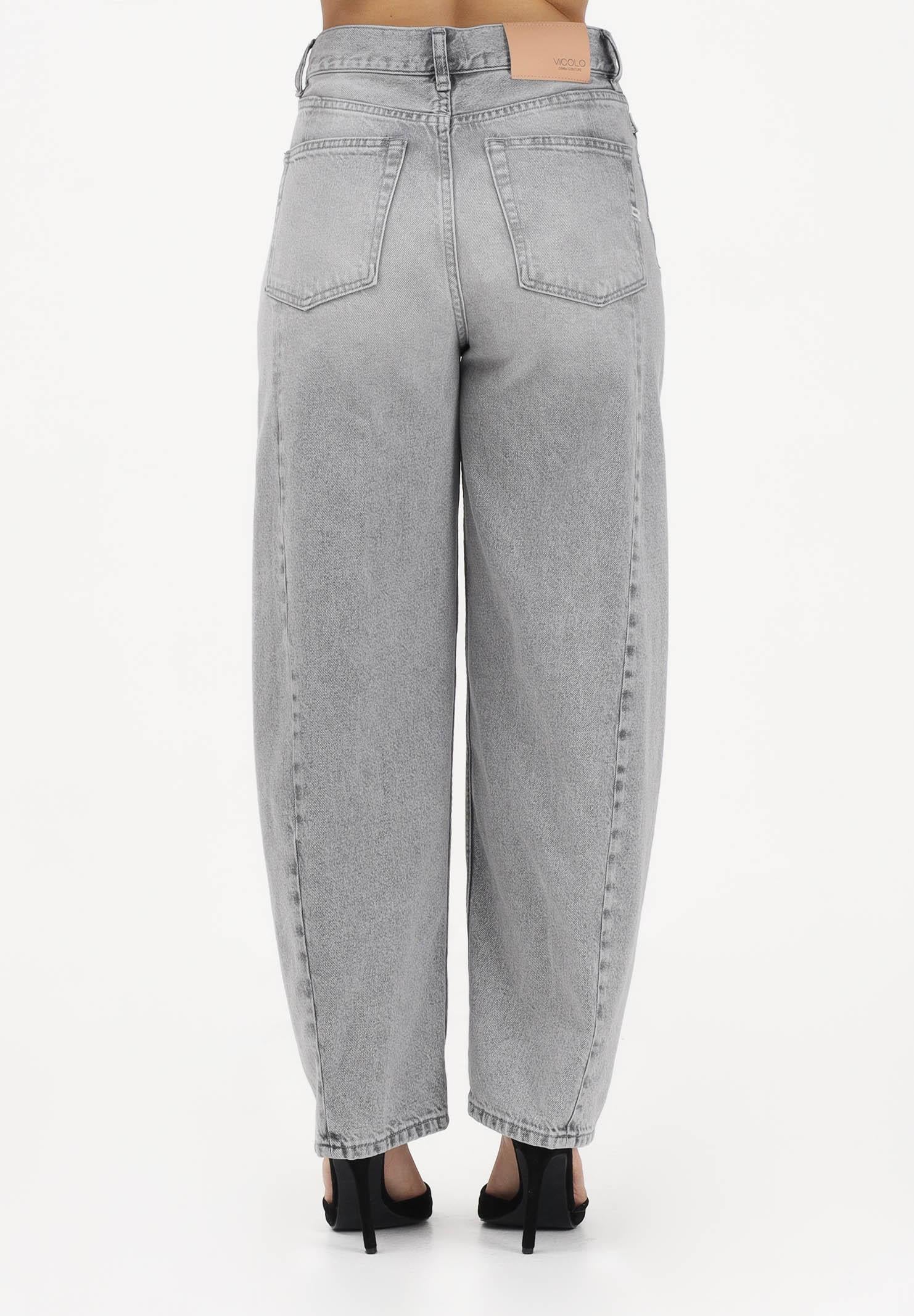 VICOLO Jeans CHIARA balloon in denim grigio da donna DAB5156 DEGR VICOLO 