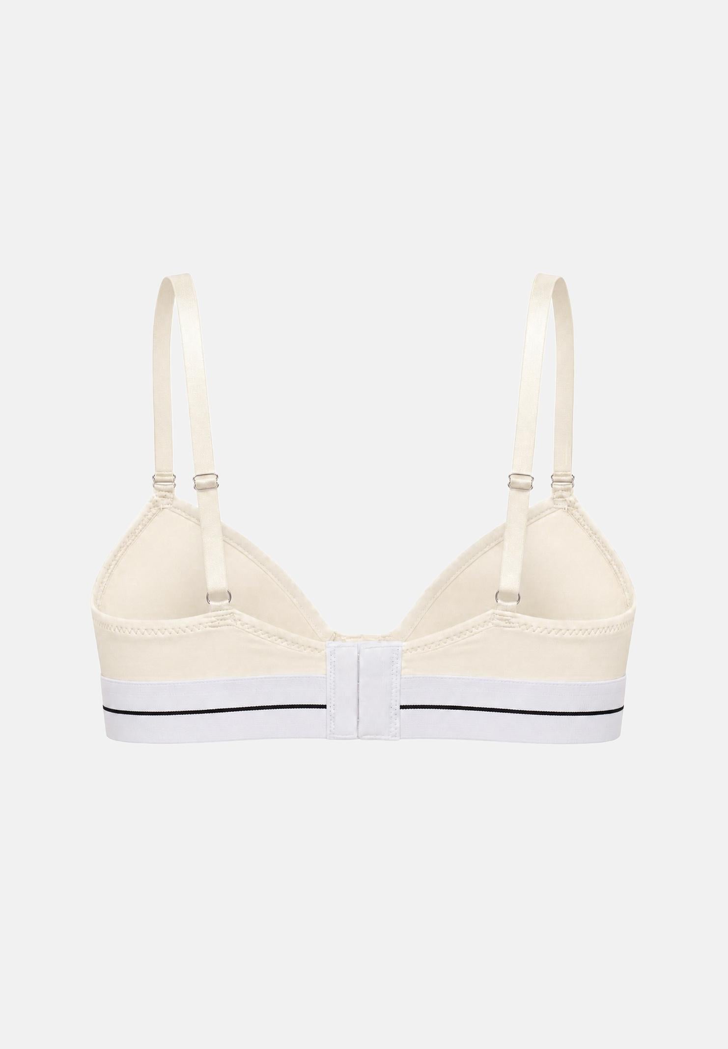 PALM ANGELS Reggiseno con fascia logo colore Ivory, avorio/bianco, da donna. PLA1UWTP05SI IV PALM ANGELS 