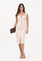ELISABETTA FRANCHI Abito midi a tubino burro da donna AB90061E2 193 ELISABETTA FRANCHI 