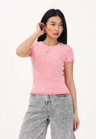 DIESEL T-shirt a manica corta rosa per donna, ragazze e bambine con logo J02579KYA0E K333 DIESEL 