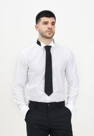 I'M BRIAN Camicia manica lunga bianca da uomo adatta per gemelli CA2939 BIANCO I'M BRIAN 