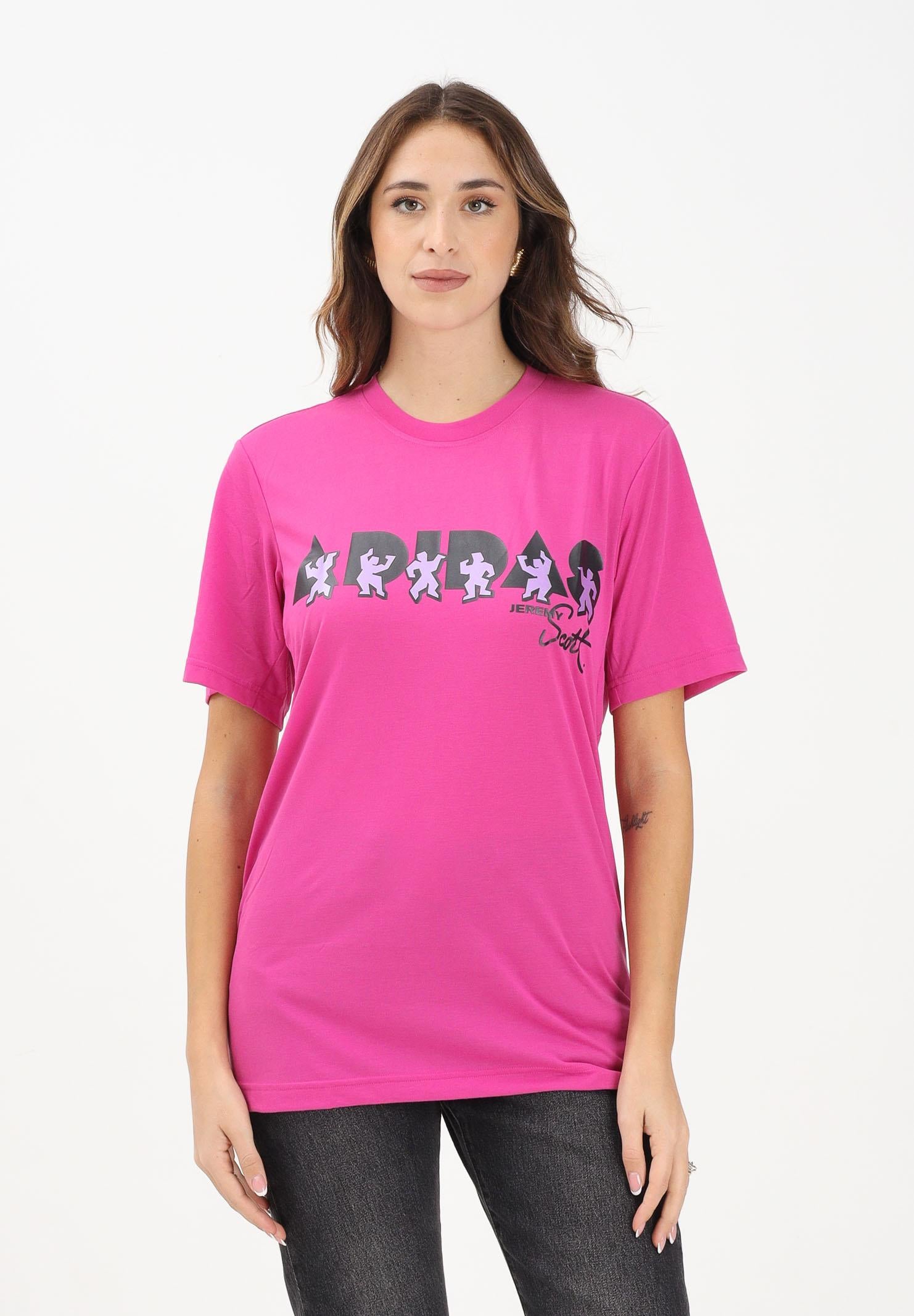 ADIDAS ORIGINALS T-shirt a manica corta adidas x Jeremy Scott rosa da donna JL7619  ADIDAS ORIGINALS 