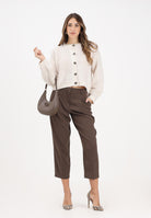 JDY Pantalone elegante marrone da donna 15356690 Chestnut JDY 