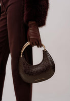 ELISABETTA FRANCHI Borsa a mano bordeaux da donna con stampa cocco BS29A56E2 EA4 ELISABETTA FRANCHI 