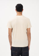 LACOSTE T-shirt a manica corta panna per uomo e donna con patch logo TH6709 056 LACOSTE 
