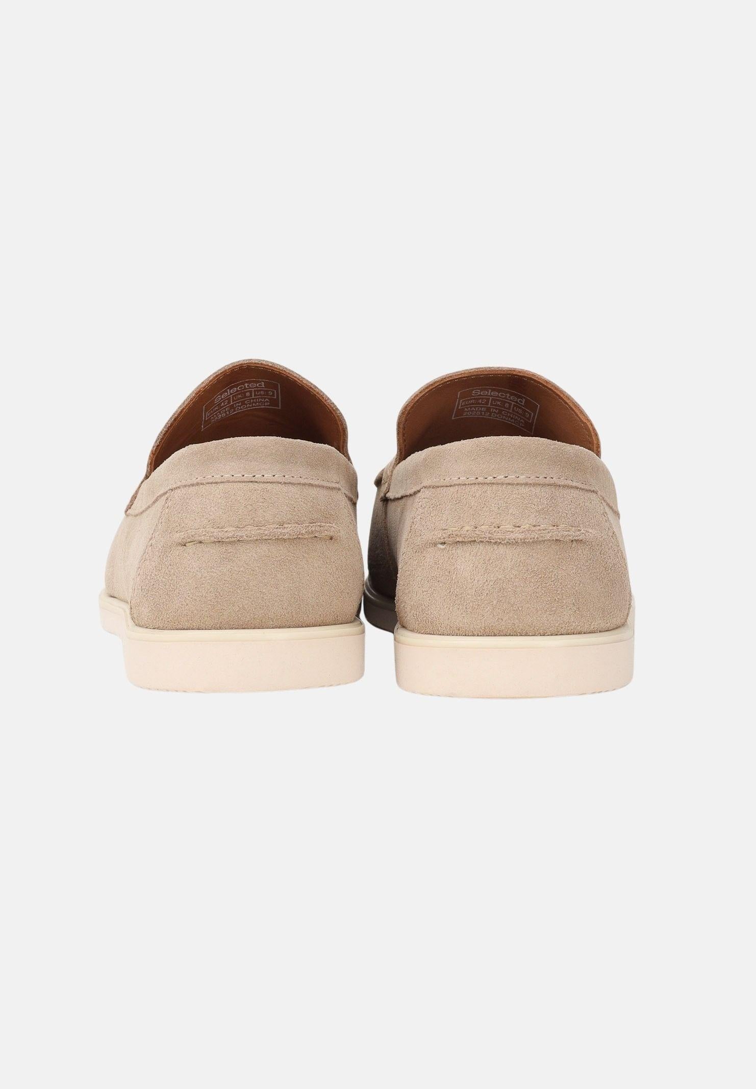 SELECTED HOMME Mocassini beige da uomo 16101240 SA SELECTED HOMME 