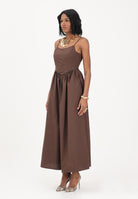 ONLY Abito lungo marrone da donna 15371869 SHBA ONLY 
