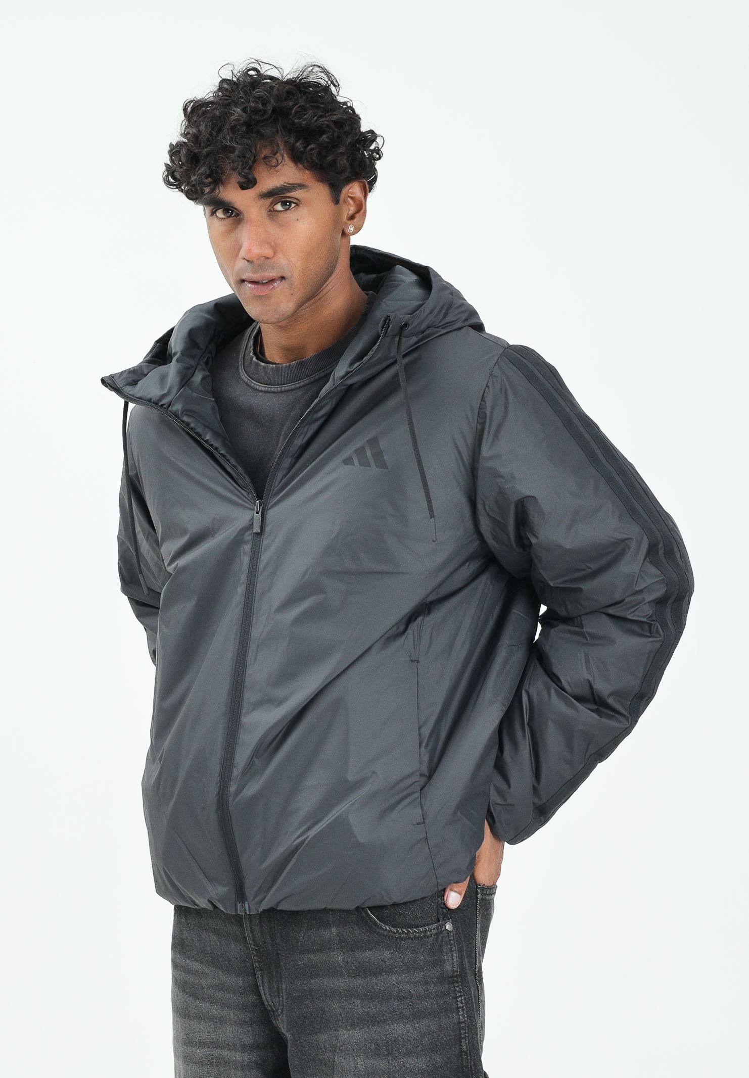 ADIDAS PERFORMANCE Piumino Essentials 3-Stripes nero da uomo KB8149  ADIDAS PERFORMANCE 