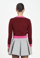 MARNI Maglioncino girocollo bordeaux per donna e bambina con logo M00993M00ML 0M434 MARNI 