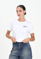 DIESEL T-shirt a manica corta bianca per donna, ragazzi e bambini con logo Diesel J025260CATM K100 DIESEL 