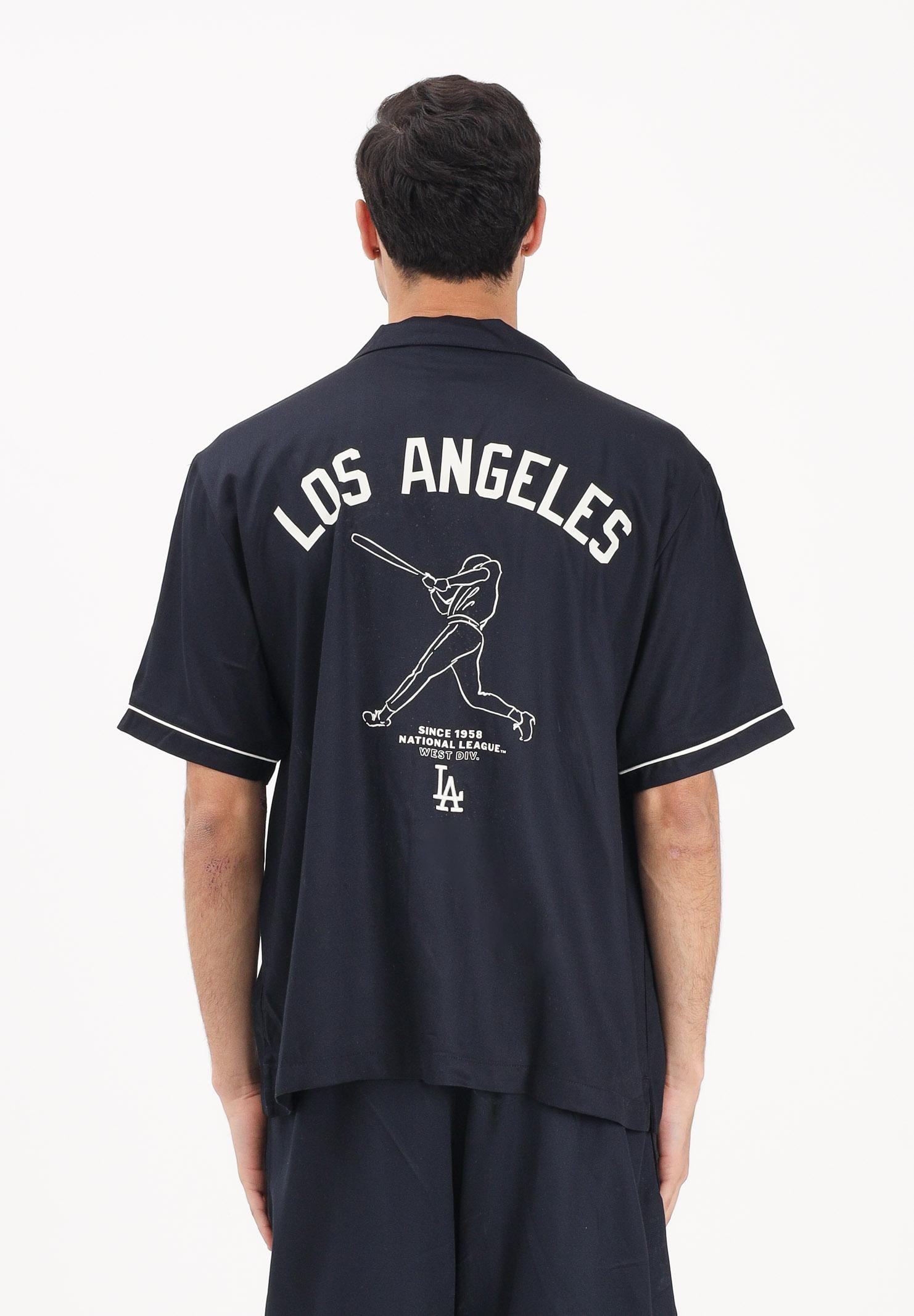 NEW ERA Camicia a manica corta LA Dodgers MLB Graphic Revere blu per uomo e donna 60856157 . NEW ERA 