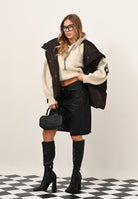 VICOLO Smanicato oversized marrone da donna TF0070 FU69 VICOLO 