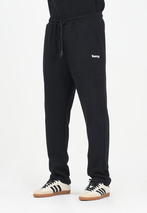 DISCLAIMER Pantalone sportivo nero da uomo con logo 25IDS54808 NE DISCLAIMER 