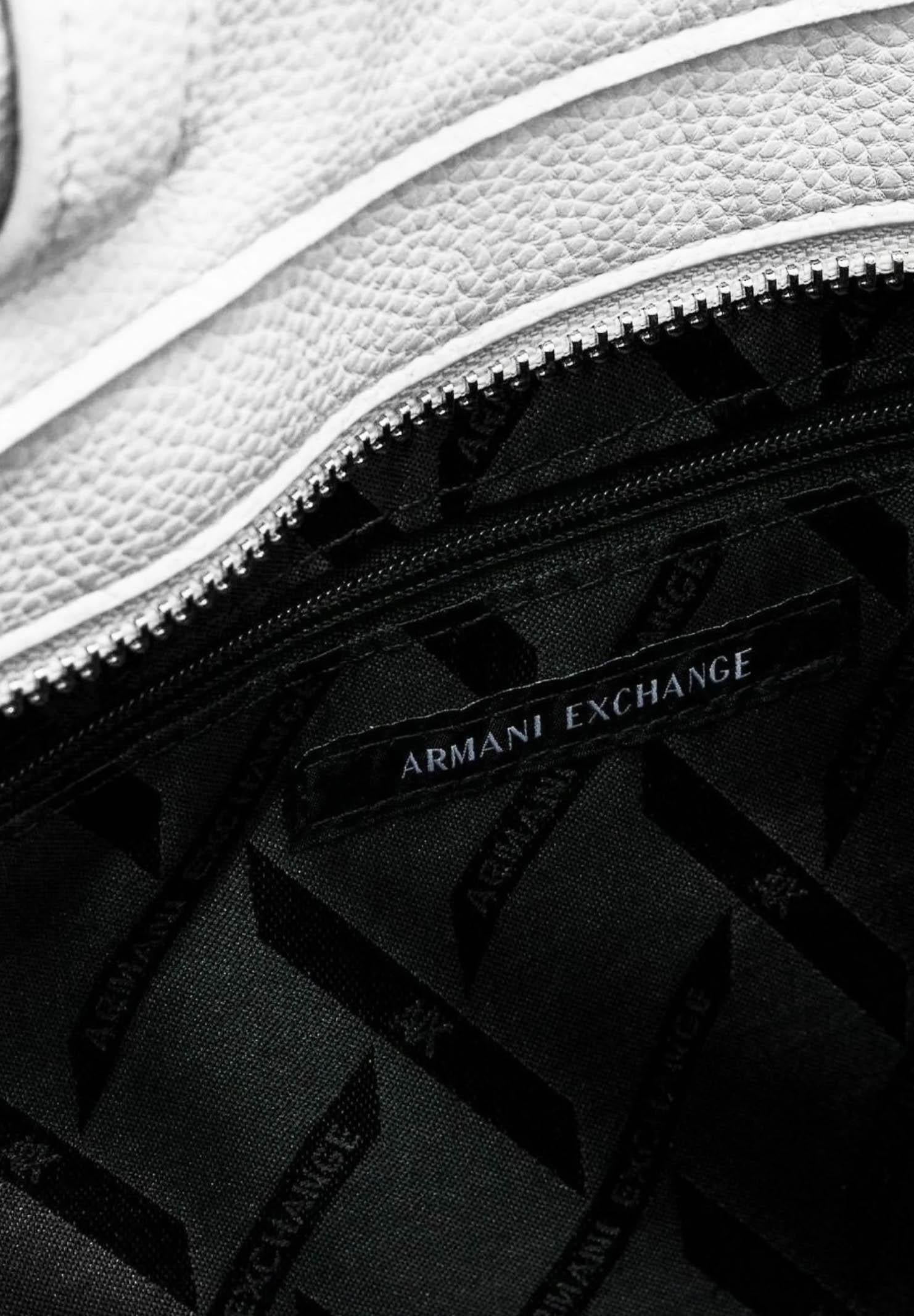 ARMANI EXCHANGE Shopper a spalla bianca da donna con logo XW001481AF15774 U0011 ARMANI EXCHANGE 