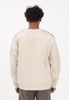 GCDS Felpa girocollo panna per uomo e donna con bande logate B2EM1501JD1 15 GCDS 