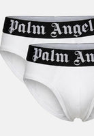 PALM ANGELS Slip (2 paia) bianchi da uomo con elastico logato PLA1UMBSP08BI WH PALM ANGELS 