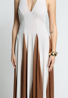 SANTAS Abito lungo MOUSSE panna da donna PV25022 CAMMELLO SANTAS 