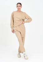 DIESEL Pantalone sportivo beige per donna, ragazzi e bambini con maxi logo Oval D J022720GYCJ K726 DIESEL 