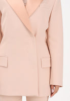 ELISABETTA FRANCHI Giacca doppiopetto nude da donna in crêpe leggero e raso GI24163E2 EA1 ELISABETTA FRANCHI 