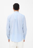 TOMMY HILFIGER Camicia a manica lunga TH Flex azzurra da uomo con motivo a righe MW0MW41399 0A4 TOMMY HILFIGER 