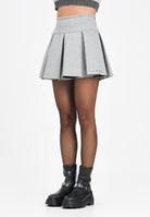 MARNI Gonna corta grigia per donna e ragazze in neoprene a balze M01550M00VC 0M923 MARNI 