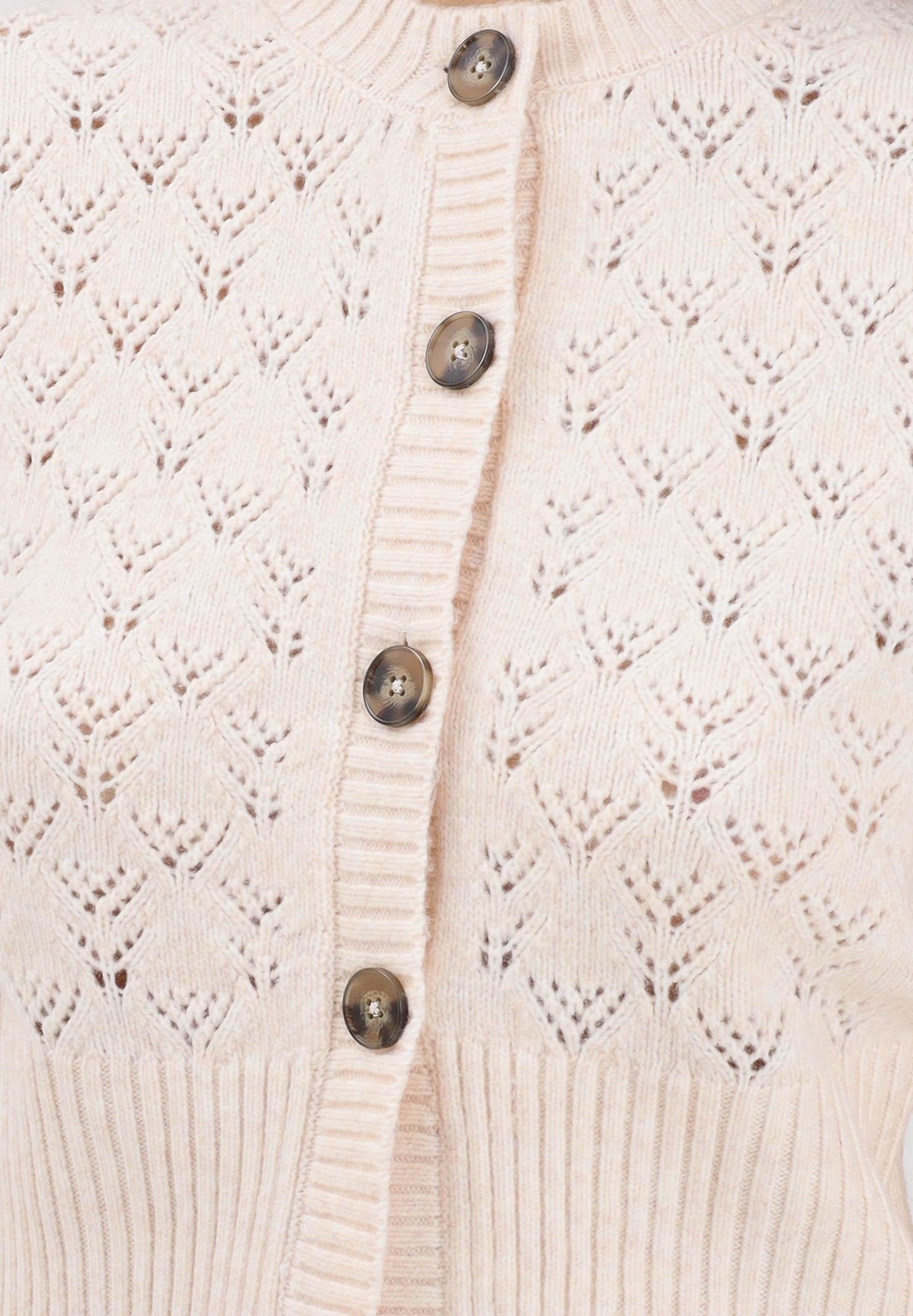 JDY Cardigan corto beige da donna 15355619 WhitecapGray JDY 