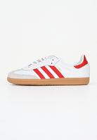 ADIDAS ORIGINALS Sneakers Samba OG bianche e rosse per uomo e donna JQ2833 . ADIDAS ORIGINALS 