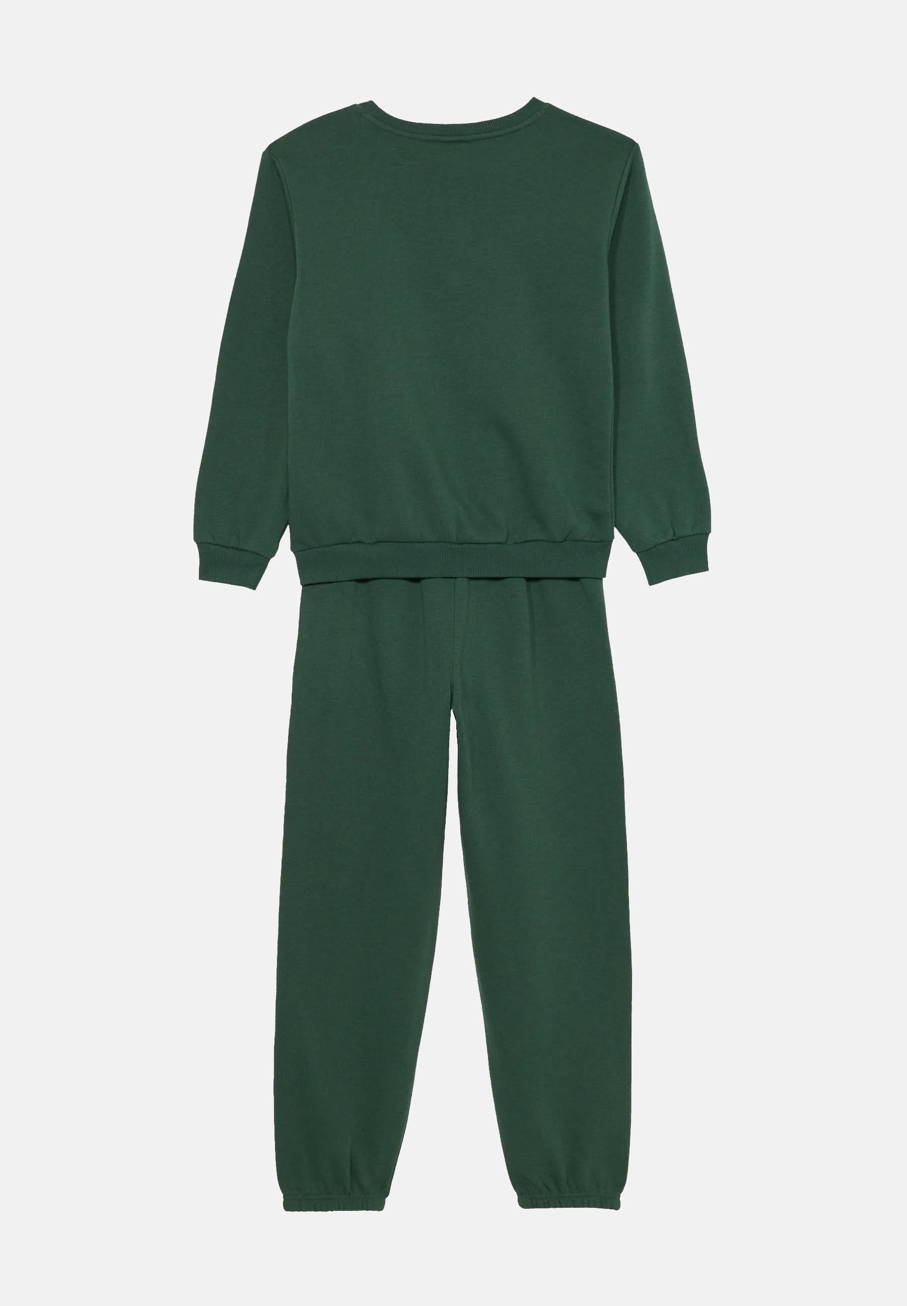 CONVERSE Tuta verde per bambino e bambina con stampa logo 9CH866 F8G CONVERSE 