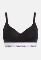 CALVIN KLEIN Bralette nera da donna con banda logata 000QF7900E UB1 CALVIN KLEIN 