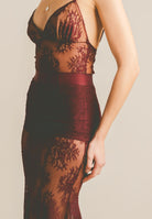 SANTAS Gonna lunga NUIT bordeaux da donna PV2628 BO SANTAS 