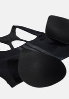 ADIDAS PERFORMANCE Top sportivo Optime Workout 3-Stripes Medium Support nero da donna JX5006 . ADIDAS PERFORMANCE 
