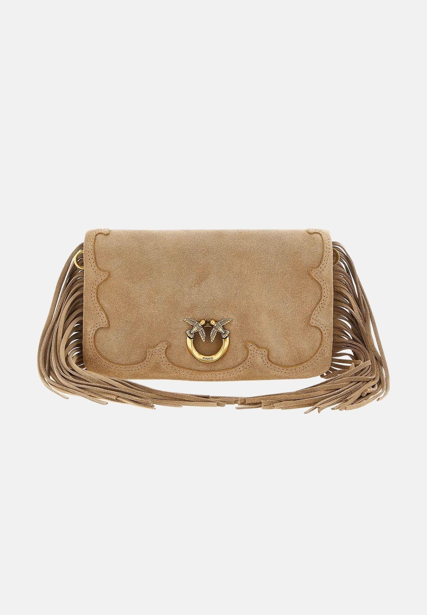 PINKO Pochette Love Bag Click Soft Horizontal Mini beige da donna 106023A39A L08Q PINKO 