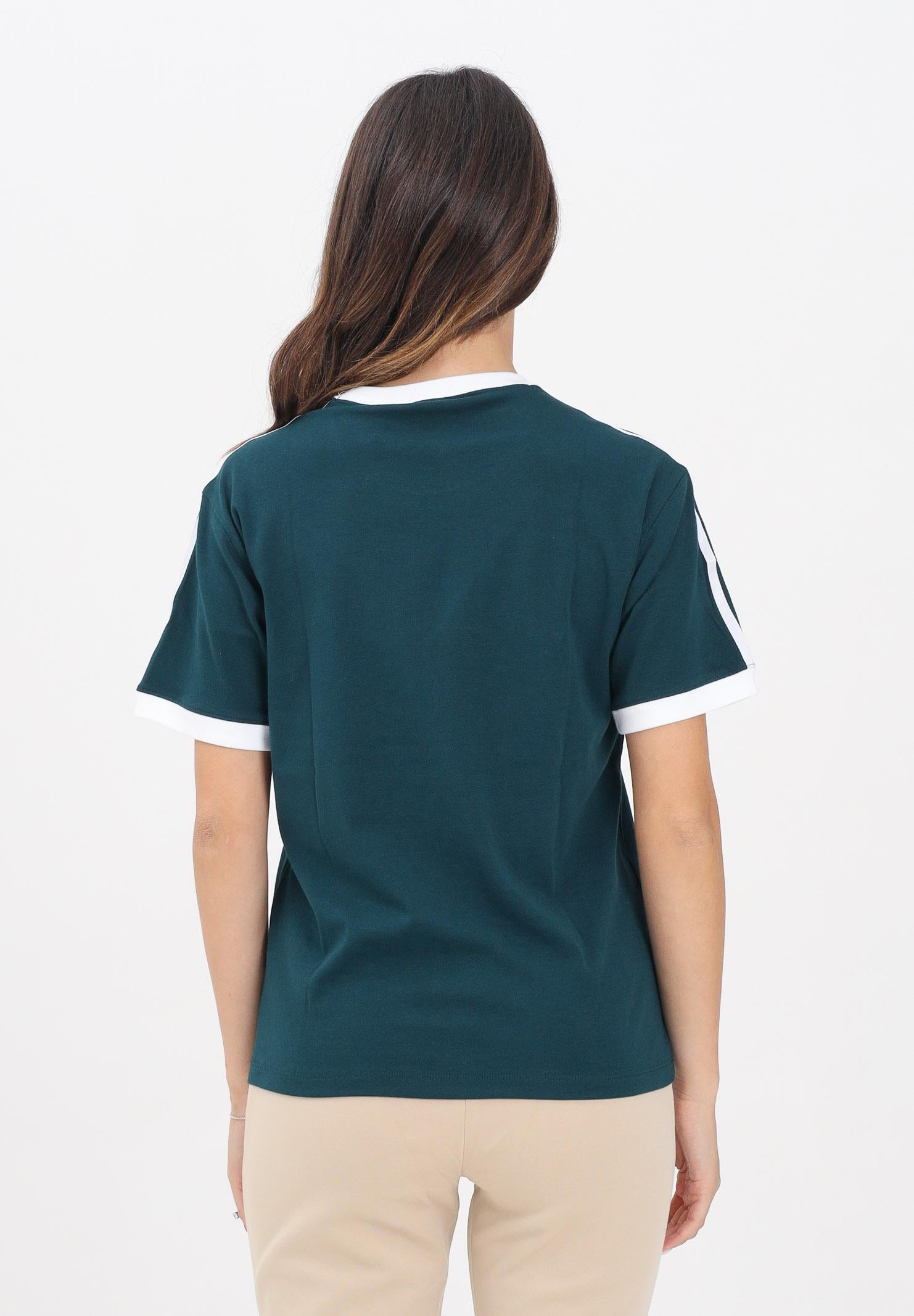 ADIDAS ORIGINALS T-shirt a manica corta 3-Stripes verde da donna JY4855  ADIDAS ORIGINALS 