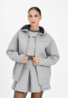 MARNI Felpa con zip in neoprene grigio per donna, ragazzi e bambini M01625M00VC 0M923 MARNI 