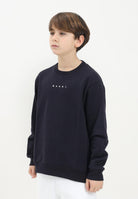 MARNI Felpa girocollo blu navy per donna, ragazzi e bambini con logo "MARNI" M01408M00V0 0M803 MARNI 