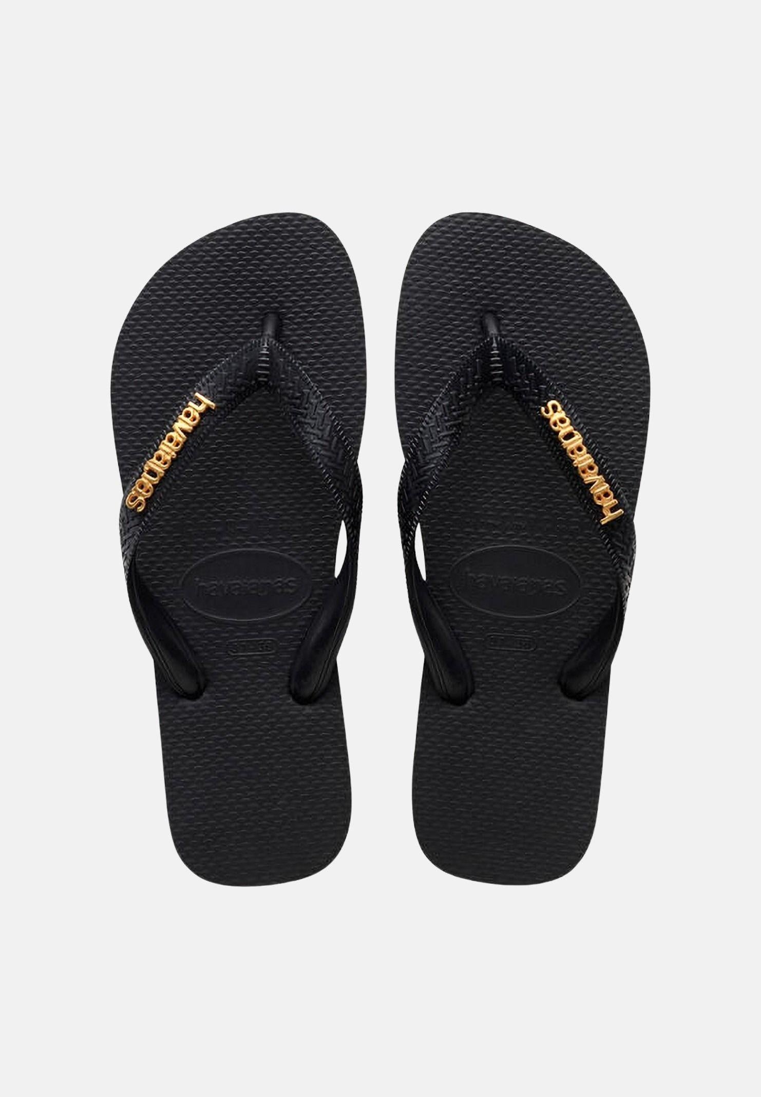 HAVAIANAS Infradito Logo Metallic neri da donna 4127244 1069 HAVAIANAS 