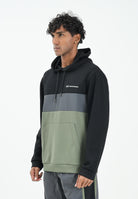 EA7 Felpa con cappuccio verde, grigia e nera da uomo 7M000937AF17003 U8100 EA7 