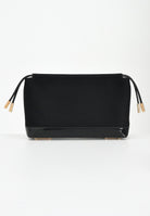 ELISABETTA FRANCHI Pochette nera da donna in morbida pelle scamosciata BS60A57E2 110 ELISABETTA FRANCHI 