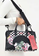 Shopper MIAMI FLOWERS MINI TRIANGLE DUFFLE nera da donna 910D6503NSZ  SPRAYGROUND 