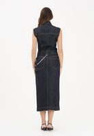 SPORTMAX Abito midi SPDFARFALLA in denim blu da donna 2612221015600 001 SPORTMAX 
