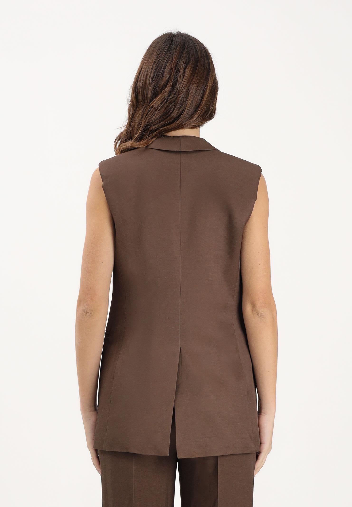 VICOLO Gilet marrone da donna TAB0243 ABU68 VICOLO 